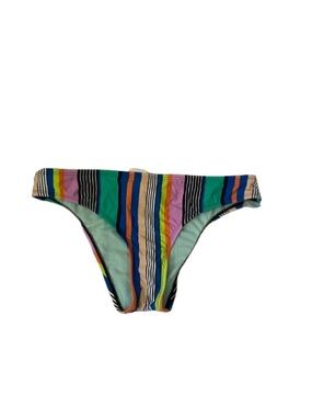 Hobie Green Teal Blue Orange Striped Women’s Bikini Bottom